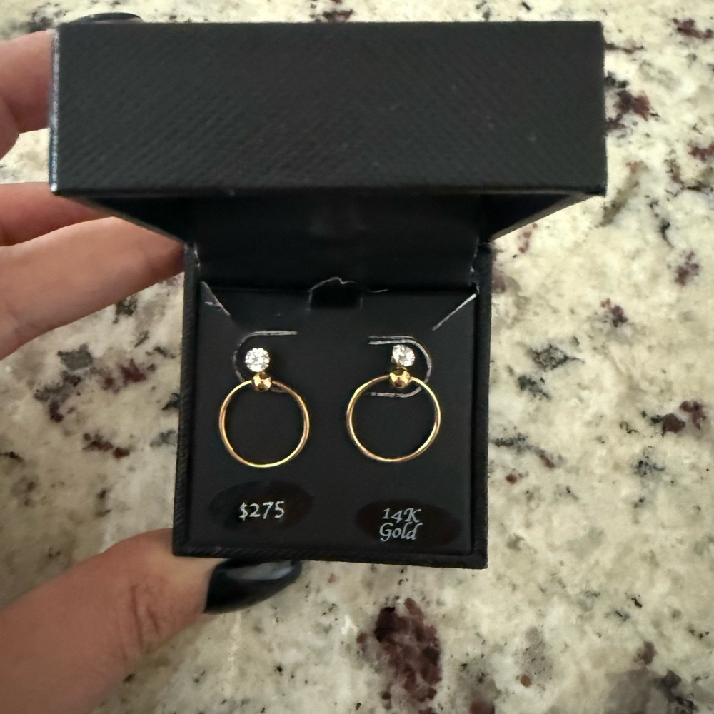 14k Gold Hoop Earrings Classic Jewelry